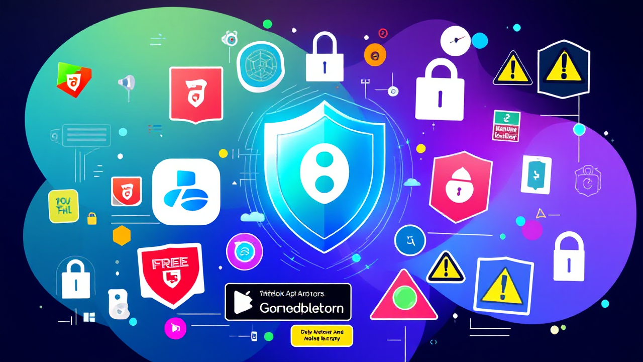 Imagem destacada sobre antivírus gratuitos para Android e iOS disponíveis na Play Store e App Store.