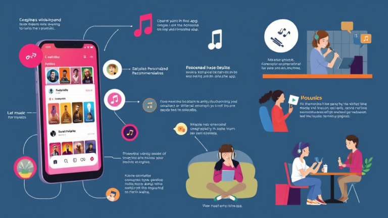 Imagem destacada sobre curiosidades de aplicativos de música gratuitos.