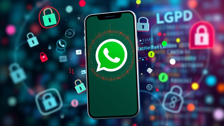 Imagem ilustrativa sobre proteção de dados e privacidade no WhatsApp