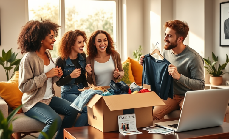 Imagem de roupas recebidas gratuitamente da SHEIN, representando promoções e cuidados com fraudes.